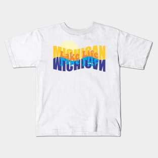 Michigan Lake Life Artwork Kids T-Shirt